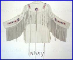 New Men's Handmade Western American Style Cowboy Leather Jacket Fringes-417 New Men's Handmade Western American Style Cowboy Leather Jacket Fringes-417