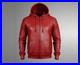 New-Mens-Red-Premium-Hooded-Biker-Jacket-Real-Soft-Sheep-Skin-Leather-Jacket-XL-01-ha