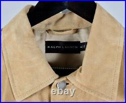 New Ralph Lauren Black Label sz M suede leather jacket coat western