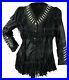 New-Women-Black-Western-Wear-Suede-Leather-Jacket-Cowlady-Fringed-style-Coat-425-01-dfyc
