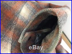 Nice Pendleton Hi Grade Western Wool Shadow Rust/Gray Mens Jacket Sz Large USA