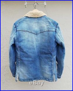 Number (N)ine Shearling Lined Western Denim Jacket Size 3