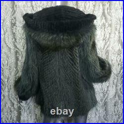 Nwt$3800fur Vaultm/lgenuine Mink Real Raccoon Fur Hooded Coat Jacketnot Fox