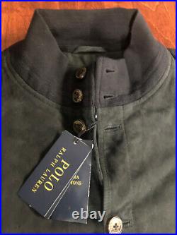 Nwt $898 Polo Ralph Lauren Suede Jacket Sz L