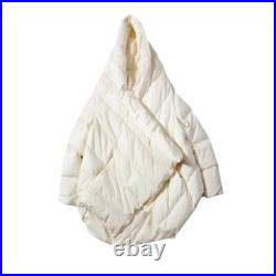 Occident American Style Womens Cape Mid Long Coats Cloak Duck Down Puffer Jacket