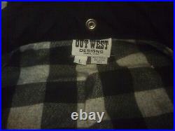 Out West / Canvas Trench Coat Size L NEW Without Tags