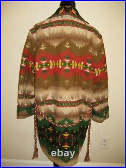 Oversize WOMEN M Ralph Lauren Aztec INDIAN Coat COUNTRY Jacket SOUTHWESTERN Men