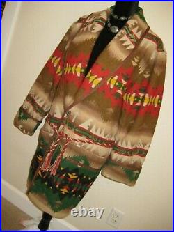 Oversize WOMEN M Ralph Lauren Aztec INDIAN Coat COUNTRY Jacket SOUTHWESTERN Men