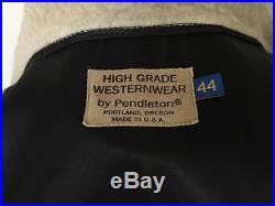 PENDLETON HIGH GRADE WESTERN WEAR Indian Blanket Coat Jacket Southwest 44