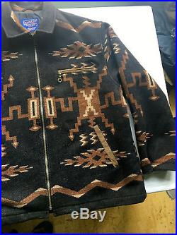 Pendleton High Grade Western Wear Means Indian Blanket Coat Size XL Made In USA