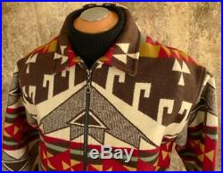 PENDLETON HIGH GRADE Western WEAR WOOL Blanket TRAIL HEAD JACKET Coat NAVAJO USA