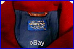 PENDLETON HIGH GRADE Western Wear Mens Full Zip NAVAJO Jacket Size M USA
