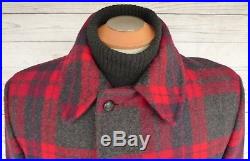 PENDLETON High GRADE WESTERN Wear Shadow PLAID WOOL BLANKET Jacket COAT Vintage