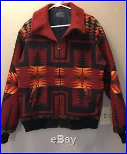 PENDLETON High GRADE WESTERN Wear WOOL & Indian BLANKET Jacket COAT NAVAJO Sz L