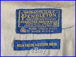 PENDLETON High Grade Western Wear Plaid Wool Jacket XL