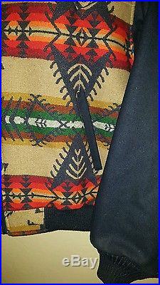 Pendleton Indian Blanket Jacket Coat High Grade Western Wear L Euc