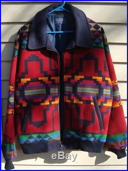 Pendleton Indian Blanket Jacket Coat High Grade Western Wear L Vintage Coat
