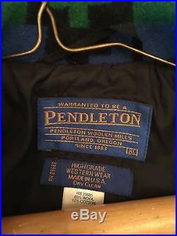Pendleton Indian Blanket Jacket Very Minimal Wear Western Wear XL Vintage Coat