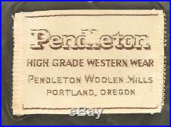 PENDLETON Rare VINTAGE 70's WESTERN Wear WOOL BLANKET COAT Jacket NAVAJO INDIAN