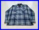 PENDLETON-Shadow-Plaid-Western-Jacket-Pure-Virgin-Wool-Size-XL-Blue-Length-77cm-01-mzmj