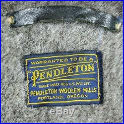 PENDLETON USA Size Medium Mens Virgin Wool Faux Fur Lined Parka Long Coat Jacket