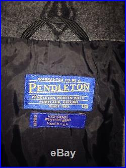 PENDLETON WESTERN Wear WOOL BLANKET Jacket COAT NAVAJO INDIAN size M