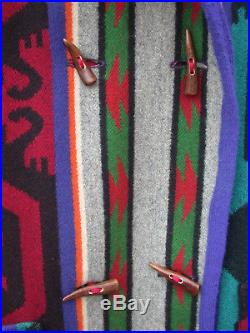 PENDLETON WOOL BLANKET SOUTHWESTERN AMERICAN INDIAN COAT JACKET+HOODWestern XL