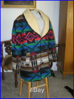 PENDLETON WOOL Beacon Blanket COAT HIGH GRADE WESTERN Wear Jacket Shearling 46