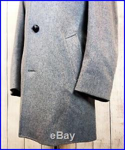 PENDLETON Western Wear High Grade Mid Gray Wool Blanket Jacket Coat Vintage 40