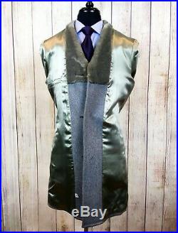 PENDLETON Western Wear High Grade Mid Gray Wool Blanket Jacket Coat Vintage 40