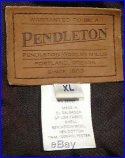 PENDLETON Western Wear, Mens Wool Blend Camp Blanket Coat, Jacket, XL