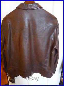POLO RALPH LAUREN vintage western style leather jacket, slim fit, size Medium