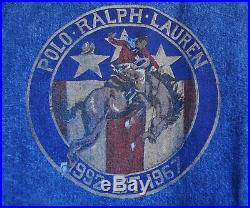 POLO Ralph Lauren Vintage Western Cowboy Bronc Rider Rodeo Denim Jacket Mens M