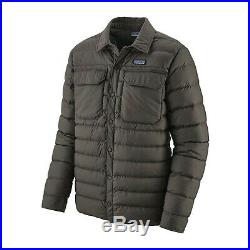Patagonia Silent Down Shirt Jacket Coat Forge Grey Men's Large L