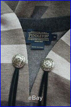 Pendleton Aztec southwest Mexican duster cardigan sweater jacket coat $419 M