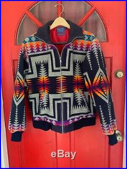 Pendleton Beaver State High Grade Western Wear Aztec Bomber Mens Large Jacket