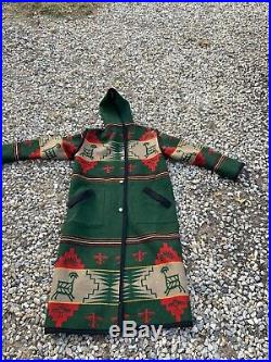 Pendleton Capote Pendleton Blanket Coat Long Jacket Mountain Man Reversible