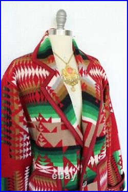 Pendleton Double D Ranch chief Joseph wool blanket jacket Aztec tribal coat