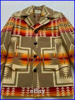 Pendleton Harding Western Blanket Coat Wool Southwest 42 Chief Joseph Jacket