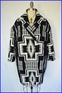Pendleton Harding cocoon coat wool blanket AZTEC Southwestern Tribal jacket NWT