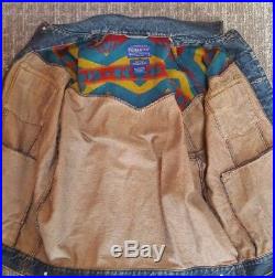Pendleton High Grade Western Aztec Vintage Denim Jacket Mens M