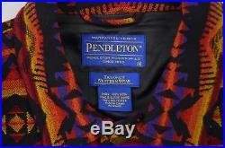 Pendleton High Grade Western Vintage Wool Navajo Aztec Blanket Jacket XL