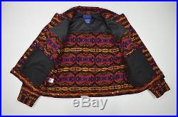 Pendleton High Grade Western Vintage Wool Navajo Aztec Blanket Jacket XL