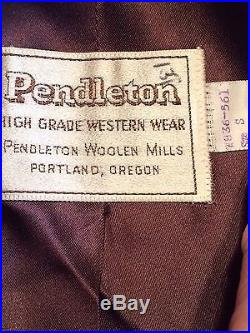 Pendleton High Grade Western Wear Indian Blanket Coat Jacket S Womens