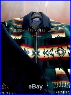 Pendleton High Grade Western Wear Indian Wool Blanket Coat Jacket Men's X- Large