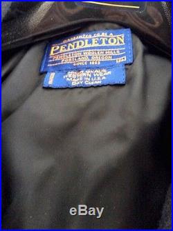 Pendleton High Grade Western Wear Indian Wool Blanket Coat Jacket Men's X- Large
