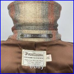 Pendleton High Grade Western Wear Jacket Coat Mens Size 46 Plaid