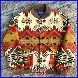 Pendleton High Grade Western Wear Men's Jacket Coat Aztec Size XXL Wool