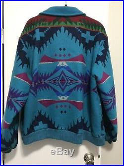 Pendleton High Grade Western Wear Mens Blanket Jacket Coat Indian Aztec XXL 2XL