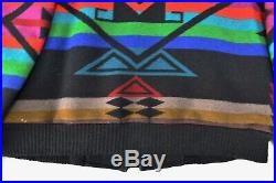 Pendleton High Grade Western Wear Mens Jacket Aztec Native Indian Patches Medium